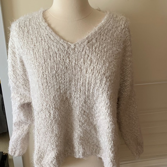 Lulus Sweaters - Cozy Cream V-Neck Sweater